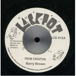 Barry Brown / King Tubby / The Aggrovators From Creation USED VINYL 7INCH SINGLE 45 RPM REISSUE