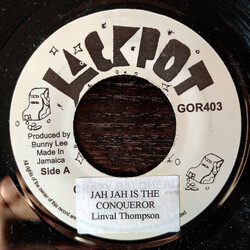 Linval Thompson Jah Jah Is The Conqueror USED VINYL 7INCH 45 RPM MISPRINT REISSUE