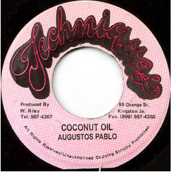 Augustus Pablo Coconut Oil USED VINYL 7INCH 45 RPM REPRESS