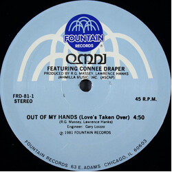 Omni (2) / Connee Draper Out Of My Hands (Love's Taken Over) USED VINYL 12INCH 45 RPM STEREO