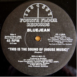 Bluejean This Is The Sound Of (House Music) USED VINYL 12INCH 33 S RPM