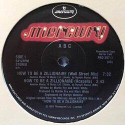 ABC How To Be A Zillionaire USED VINYL 12INCH 33 S RPM PROMO STEREO