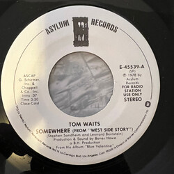 Tom Waits Somewhere (From "West Side Story") USED VINYL 7INCH 45 RPM SINGLE PROMO STEREO MONO