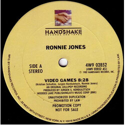 Ronnie Jones Video Games USED VINYL 12INCH PROMO
