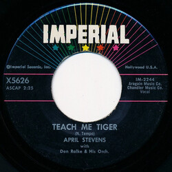 April Stevens Teach Me Tiger USED VINYL 7INCH 45 RPM SINGLE