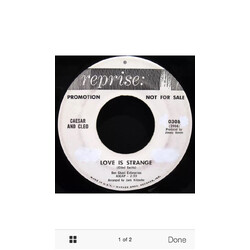 Caesar & Cleo Love Is Strange / Do You Want To Dance USED VINYL 7INCH 45 RPM PROMO