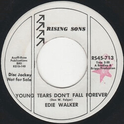 Edie Walker Young Tears Don't Fall Forever / Good Guys USED VINYL 7INCH 45 RPM PROMO