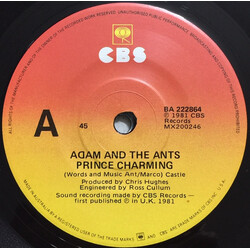 Adam And The Ants Prince Charming USED VINYL 7INCH 45 RPM SINGLE