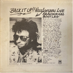 Nils Lofgren Back It Up!! Nils Lofgren Live An Authorized Bootleg Vinyl LP USED