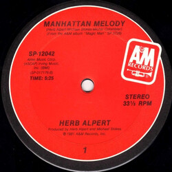 Herb Alpert Manhattan Melody USED VINYL 12INCH 33 S RPM
