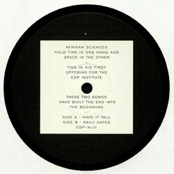 Afrikan Sciences Have It Tall USED VINYL 12INCH