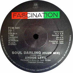 Andy Leek Soul Darling (Club Mix) / Neurotic World USED VINYL 12INCH 45 RPM SINGLE PROMO STEREO