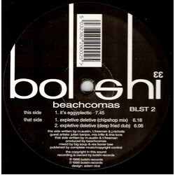 Beachcomas Expletive Deletive / It's Eggyplectic USED VINYL 12INCH 33 S RPM