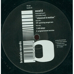 Excel D / Krazy K / Deborah Ffrench Classical In Motion USED VINYL 12INCH 45 RPM