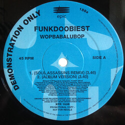 Funkdoobiest Wopbabalubop / Where's It At USED VINYL 12INCH 45 RPM PROMO