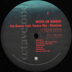 Never On Sunday The Bearer (Remixes) USED VINYL 12INCH