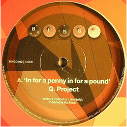 Q Project In For A Penny In For A Pound / Under She Goes USED VINYL 12INCH