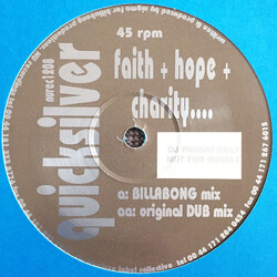 Quicksilver (4) Faith + Hope + Charity.... USED VINYL 12INCH 45 RPM PROMO