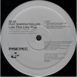 Se:Sa / Sharon Phillips Like This Like That USED VINYL 12INCH
