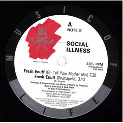 Social Illness Fresh Enuff USED VINYL 12INCH 33 S RPM