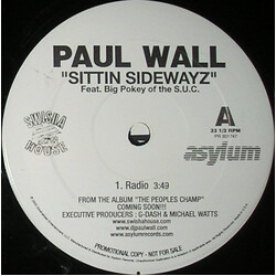 Paul Wall Sittin Sidewayz USED VINYL 12INCH PROMO