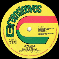 Ranking Dread / The Roots Radics / Jackie Mittoo Love A Dub / Dub A Dub USED VINYL 12INCH 45 RPM REISSUE