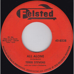 Terri Stevens All Alone / My Wish Tonight USED VINYL 7INCH 45 RPM SINGLE