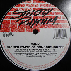 Josh Wink Higher State Of Consciousness USED VINYL 12INCH 33 S RPM REISSUE