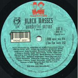 Black Masses Wonderful Person (The Masters At Work Remixes) USED VINYL 12INCH 33 S RPM