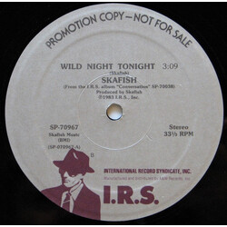 Skafish Wild  Night Tonight USED VINYL 12INCH 33 S RPM PROMO STEREO