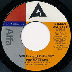 The Monroes (2) What Do All The People Know Vinyl 7" USED