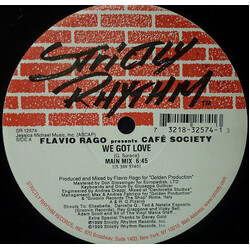 Flavio Rago / Café Society (2) We Got Love USED VINYL 12INCH 33 S RPM