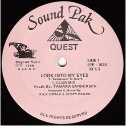 Quest (9) Look Into My Eyes USED VINYL 12INCH 33 S RPM