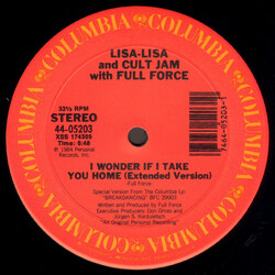 Lisa Lisa & Cult Jam / Full Force I Wonder If I Take You Home USED VINYL 12INCH 33 S RPM