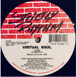 Virtual Soul Luvin' USED VINYL 12INCH 33 S RPM