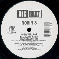 Robin S. Show Me Love USED VINYL 12INCH 33 S RPM STEREO