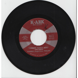 Charlie Phillips Twenty Fools Ago / Blue, Blue Bottle Vinyl 7" USED