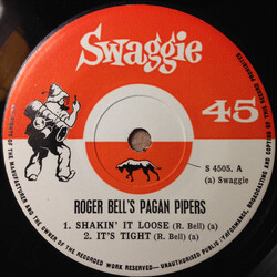 Roger Bell And His Pagan Pipers Shakin' It Loose USED VINYL 7INCH EP