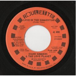 Diane Summers & The Love Planet Love In The Summertime USED VINYL 7INCH 45 RPM PROMO