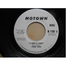 Four Tops A Simple Game USED VINYL 7INCH 45 RPM PROMO STEREO MONO