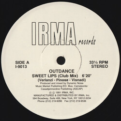 Outdance Sweet Lips USED VINYL 12INCH 33 S RPM STEREO
