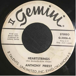 Anthony Priest Heartstrings / Jet Set Baby USED VINYL 7INCH 45 RPM SINGLE STEREO