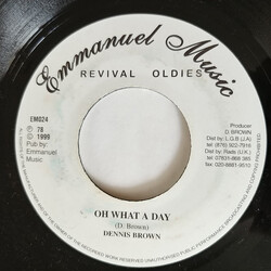 Dennis Brown Oh What A Day USED VINYL 7INCH REPRESS
