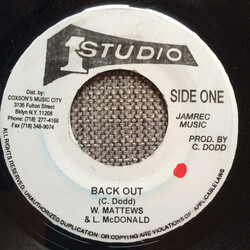 Wailing Souls Back Out USED VINYL 7INCH 45 RPM REPRESS