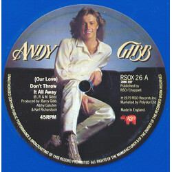 Andy Gibb (Our Love) Don't Throw It All Away USED VINYL 12INCH 45 RPM