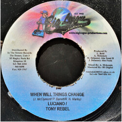 Luciano (2) / Tony Rebel When Will Things Change USED VINYL 7INCH 45 RPM