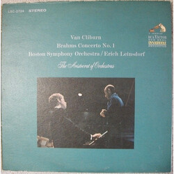 Johannes Brahms / Van Cliburn / Boston Symphony Orchestra / Erich Leinsdorf Concerto No. 1 Vinyl LP USED
