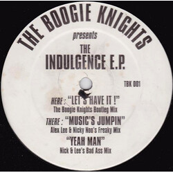 Boogie Knights Presents The Indulgence E.P. USED VINYL 12INCH 33 S RPM EP LIMITED EDITION PROMO