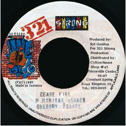 Gregory Isaacs Cease Fire USED VINYL 7INCH 45 RPM