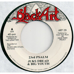 Jooks (3) / Big Youth / The Upsetters 23rd Psalm / 23rd Dub USED VINYL 7INCH 45 RPM REISSUE